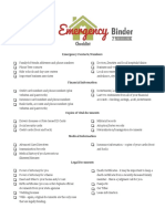 Momwithaprep Emergencybinderchecklist