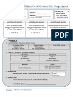 8th Arithmetic and Geometric Sequences PDF