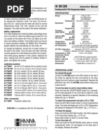 Portable pH/EC/TDS/Temperature Meter: Instruction Manual