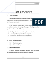 Design of Absorber: 5.1 Absorptions