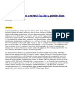 Circuit Provides Reverse Battery Protection