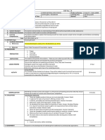 DLP No. 1 Grade 11: Daily Lesson Plan