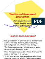 Taxation and Government Intervention: Mark Jayson C. Agarin Dyrick Marl M. Mata Sherwin N. Beltranqty