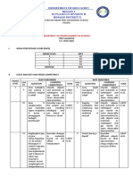 Quarterly Accomplishment in Science Template