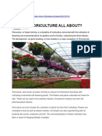 What Is Floriculture?