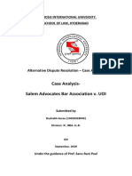 Case Analysis-Salem Advocates Bar Association v. UOI