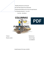 Trabajo de Concreto Columna y Fundaciones