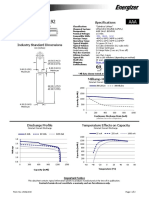 Energizer L92: Product Datasheet