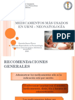 Medicamentos Mas Usados en Neonatologia