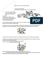 Activity On Magnetic Field On Current Carrying Wire