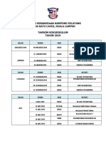 Sekolah Kebangsaan Kampong Selayang 68100 Batu Caves, Kuala Lumpur Takwim Kokurikulum TAHUN 2019