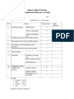 Evaluation Proforma For Case Study