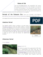 Periods of The Paleozoic Era: Cambrian Period