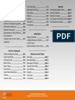 Rigging & Lifting Practices Table of Contents