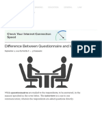 Difference Between Questionnaire and In... TH Comparison Chart) - Key Differences