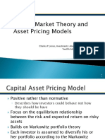 Capital Market Theory and Asset Pricing Models