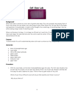 Cell Size Lab Agar