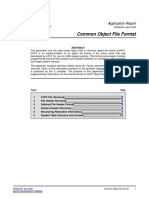 Common Object File Format: Application Report