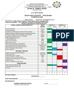 Don E. Sero Site: S.Y 2017-2018 Senior High School Program Curriculum