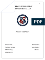 Alliance School of Law Environmental Law: Project Elephant