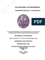 Valores Permisibles de Resistencias de PATs en Redes Electricas PDF