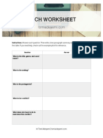 Pitch Worksheet PDF