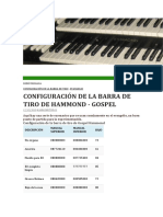 Configuración de La Barra de Tiro de Hammond - Gospel