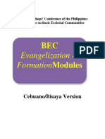 BEC Evangelization Formation Modules - Bisaya