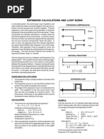 Expansion Calculations and Loop Sizing