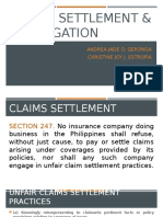 Claims Settlement and Subrogation