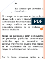 Concepto de Temperaturas y Escala