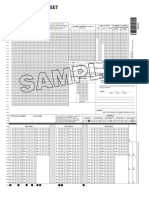 TOEFL Answer Sheet Sample