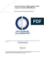 Interventions Based On The Theory of Mind Cognitive Model For Autism Spectrum Disorder (ASD) (Review)