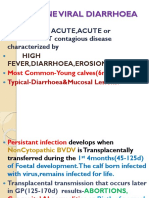 Bovine Viral Diarrhoea: BVD Is A Sub Acute, Acute or INAPPARENT Contagious Disease Characterized by