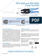 rFA-4005 and rFA-4006 Crimp Tool Kits: Standard Die Sets