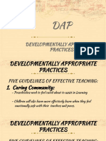 Dap-Developmentally Appropriate Practices