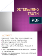 Determining Truth