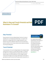 What Is Step and Touch Potential and Reducing Resistance To Ground - E S Grounding