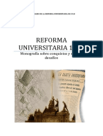 Trabajo Monográfico Reforma Universitaria 1918 