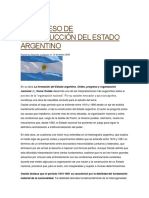 El Proceso de Construcción Del Estado Argentino