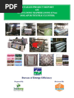 Detailed Project Report ON Auto Loom / Rapier Loom (4 Nos) (Solapur Textile Cluster)