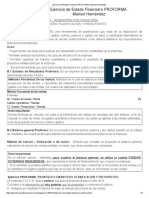 Ejercicio de Estado Financiero PROFORMA PDF