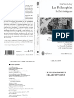 (Lévy) Les Philosophies Hellénistiques PDF