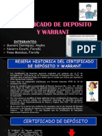 Comercial CERTIFICADO DE DEPOSITO Y WARRANT