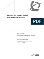 Manual de Usuario Telefono Nortel BCM 450