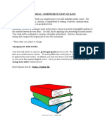 English 4C - Independent Study Outline: These Dates Are Subject To Change