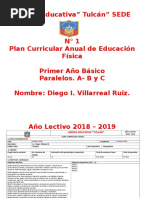 Planificacion Anual de E.F. 2018 - 2019 +++