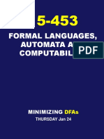 Formal Languages, Automata and Computability