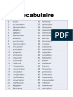 Vocabulaire