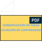 Informe de Conservacion de Masa